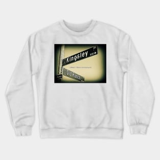 Kingsley Drive & Old Ranch Road, Arcadia, California by Mistah Wilson Crewneck Sweatshirt